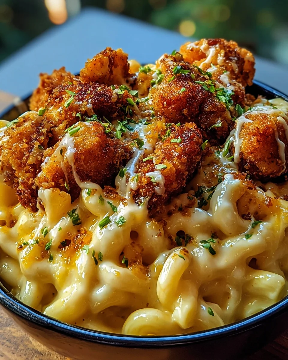 Creamy Honey Pepper Chicken Mac and Cheese Delight