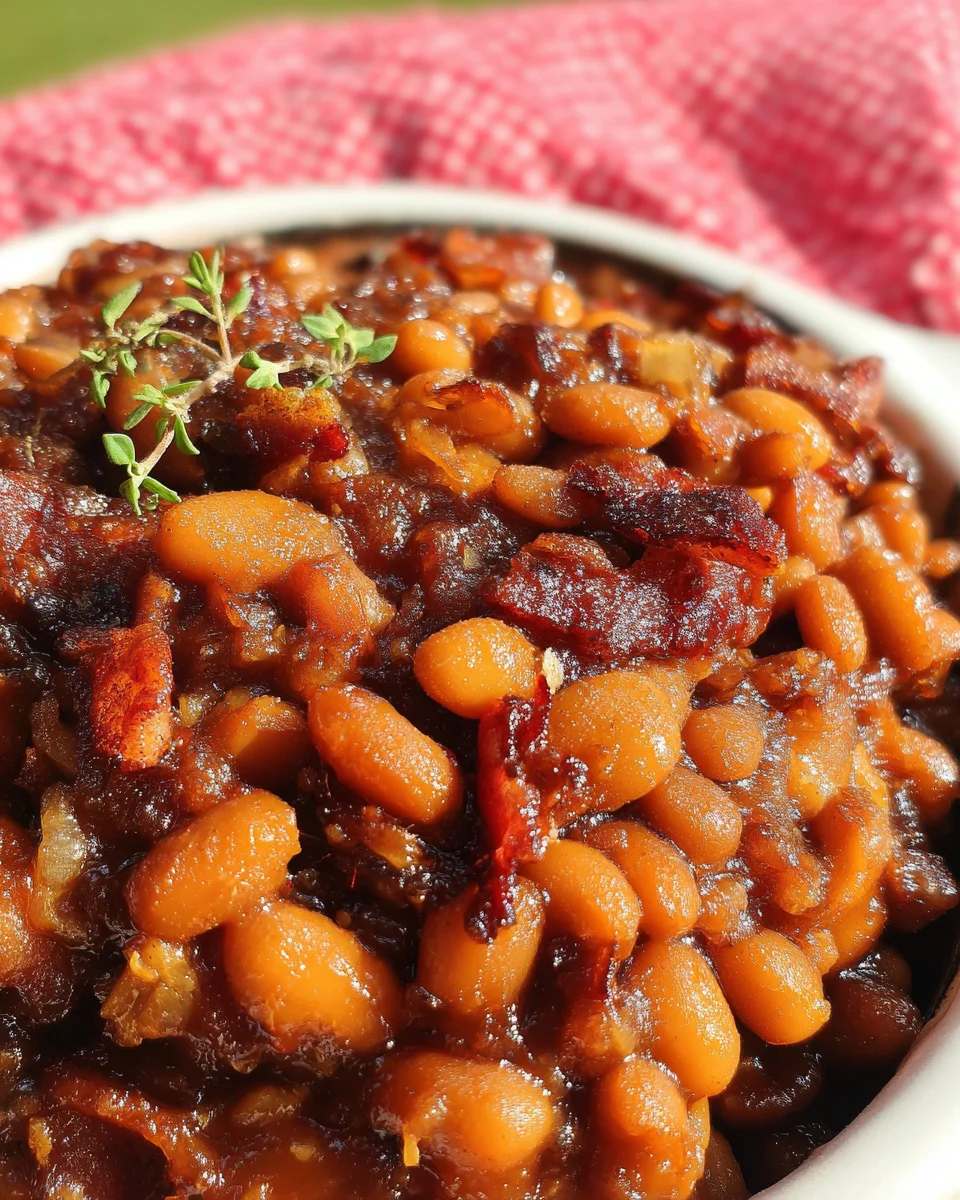 Crockpot Bacon-Bourbon Baked Beans