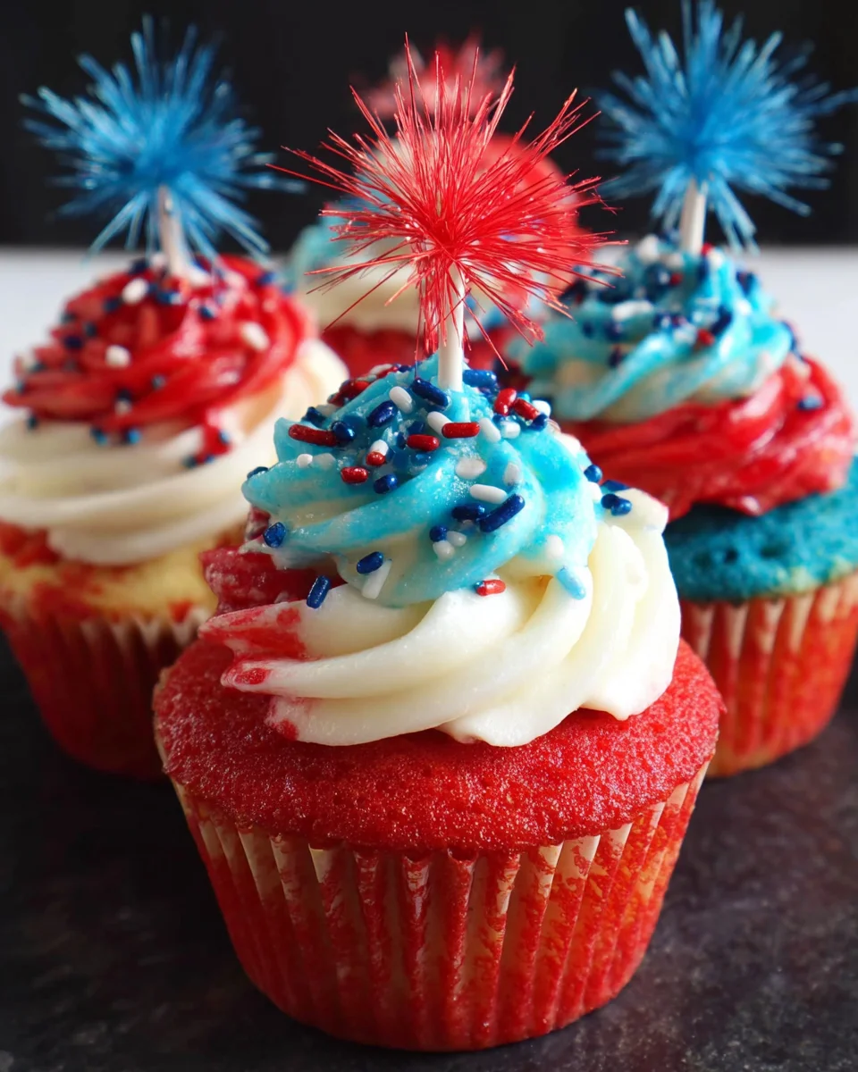 Fireworks Cupcakes