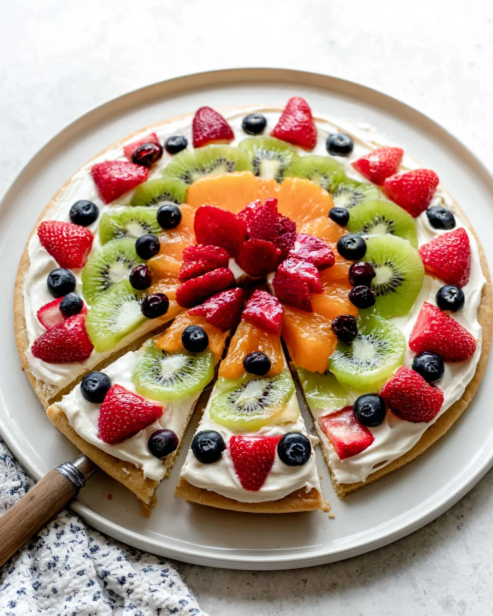 Fruit Pizza Summer Dessert