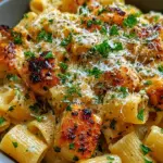 Garlic Butter Chicken with Rigatoni and Parmesan