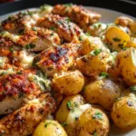 Garlic Parmesan Chicken and Potatoes (One-Pan Dinner)