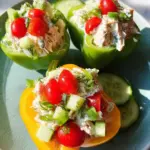 Greek Yogurt Chicken Salad Stuffed Peppers