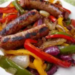 Grilled Sausage with Peppers and Onions