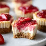 High Protein Healthy Strawberry Cheesecake Bites