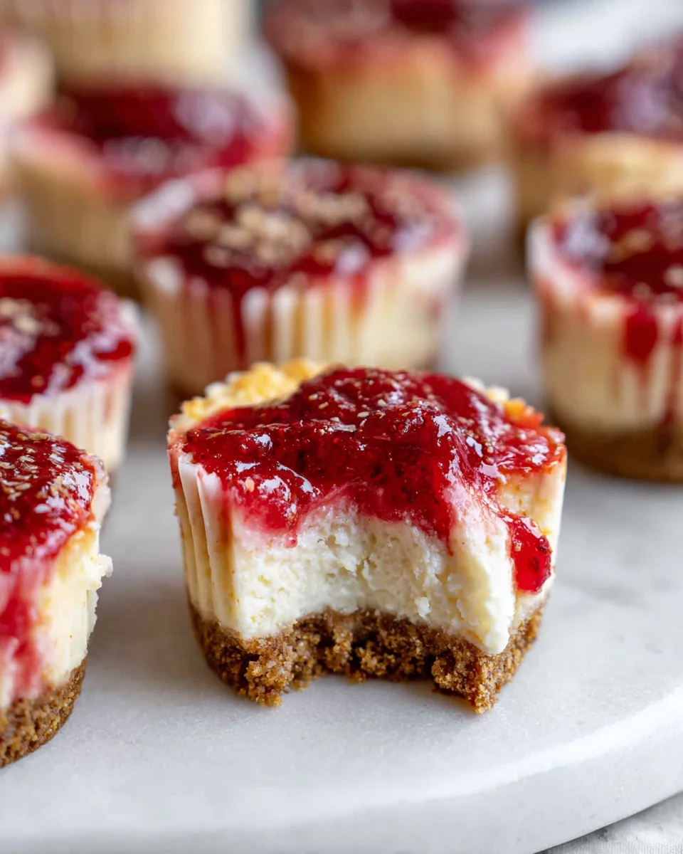 High Protein Healthy Strawberry Cheesecake Bites