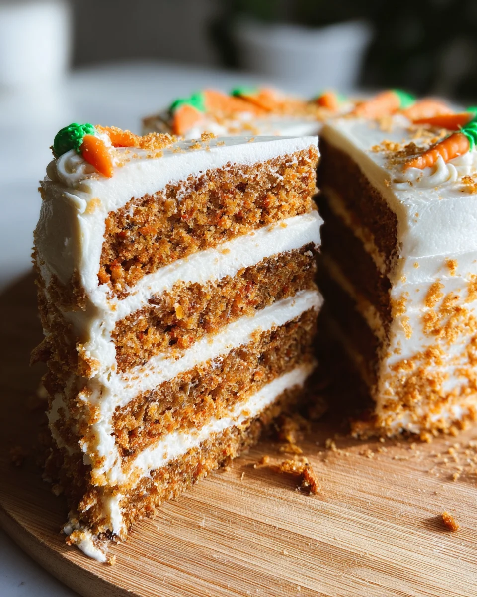 MOIST Vegan Carrot Cake Recipe with Cream Cheese Frosting