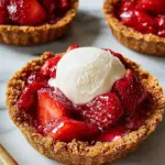 Mini Strawberry Ice Cream Pies