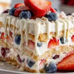 No Bake Icebox Cake with Summer Berries
