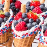 Patriotic Fruit Cones