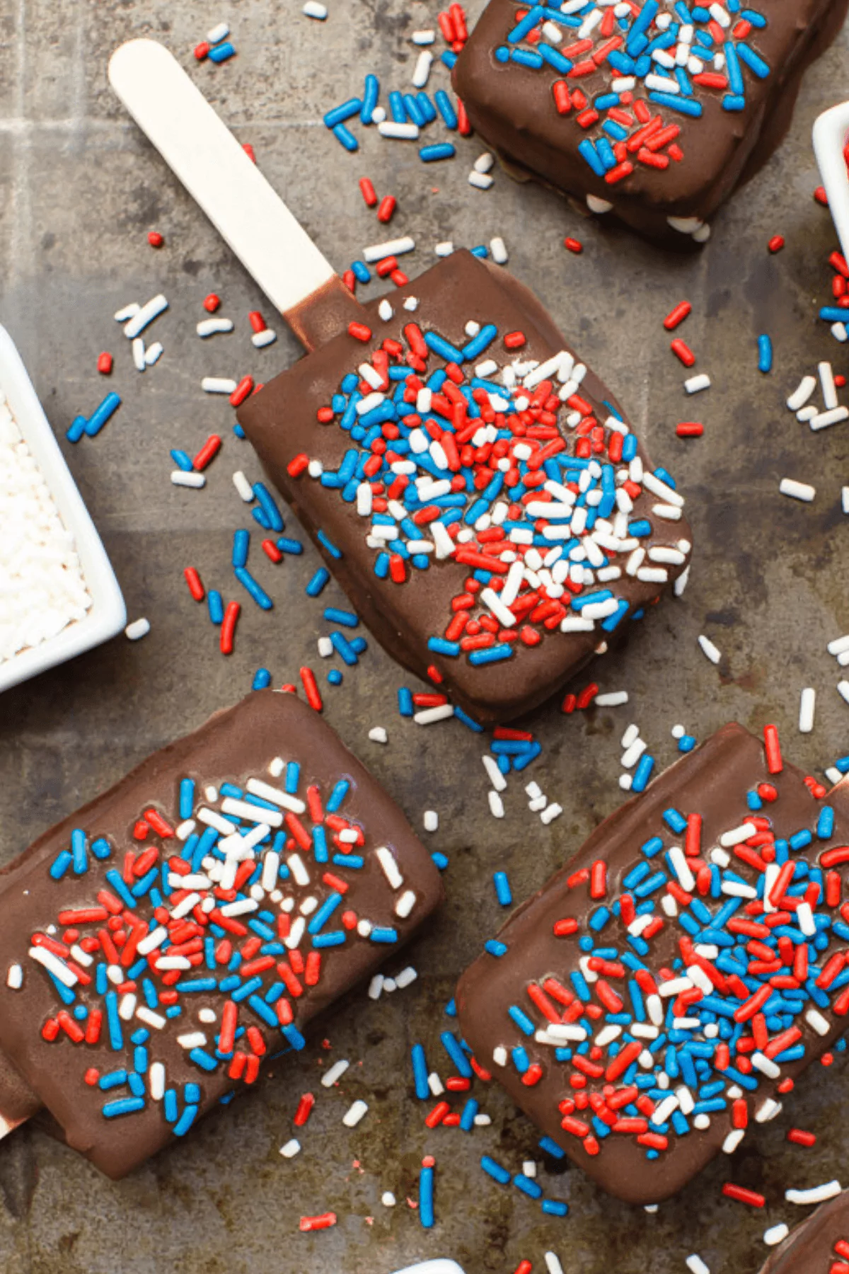 Patriotic Mini Ice Cream Sandwiches