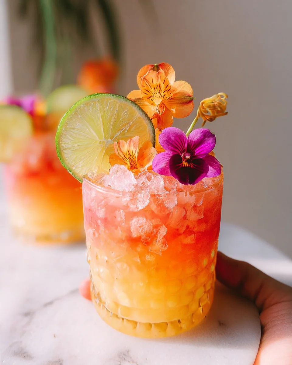 Pineapple Mango Rum Punch Recipe That is Almost too Pretty to Drink