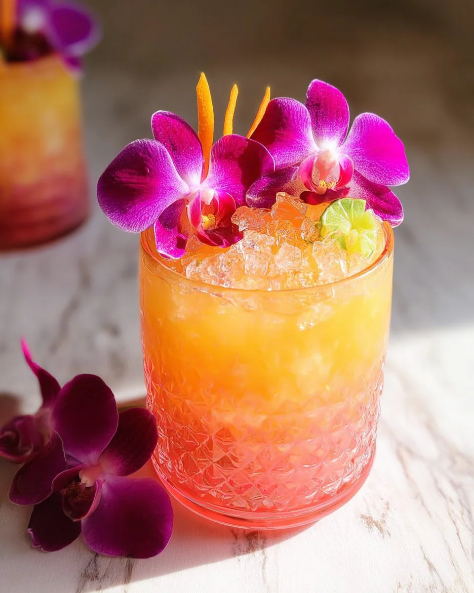 Pineapple Mango Rum Punch Recipe That is Almost too Pretty to Drink