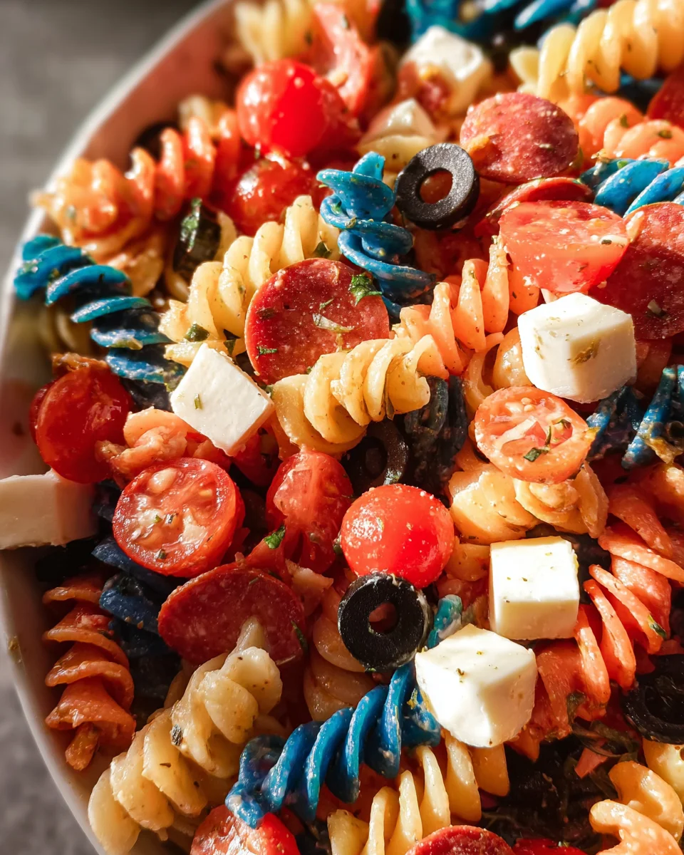 Red White And Blue Pasta Salad