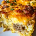 Savory Breakfast Sausage and Cheese Casserole Recipe