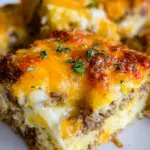 Savory Breakfast Sausage and Cheese Casserole Recipe