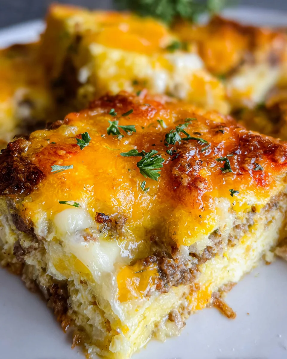 Savory Breakfast Sausage and Cheese Casserole Recipe