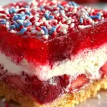 Summer Berry Jello Lasagna
