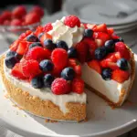 Triple Berry No-Bake Cheesecake