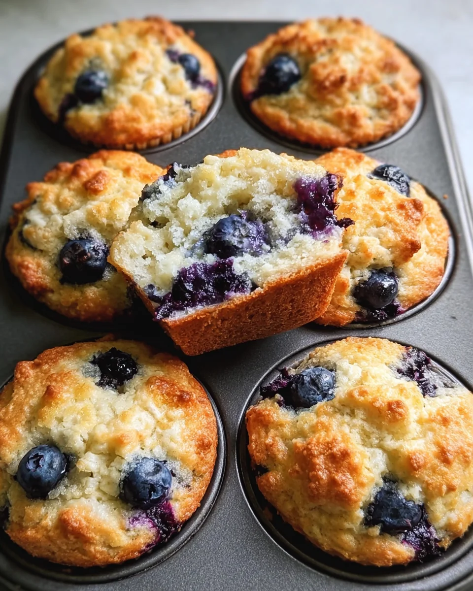 Blueberry Cottage Cheese Muffins 19 Blueberry