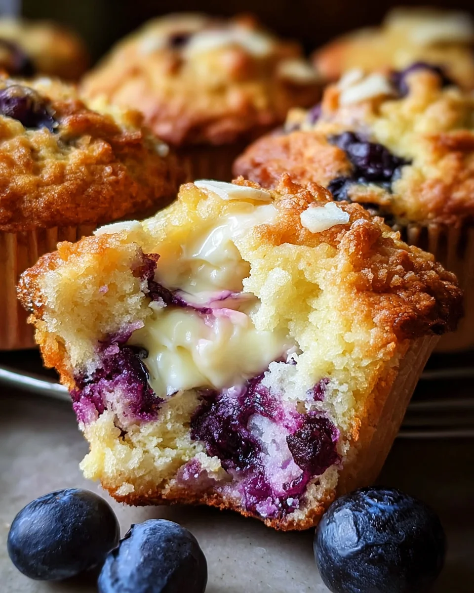Blueberry Cream Cheese Muffins