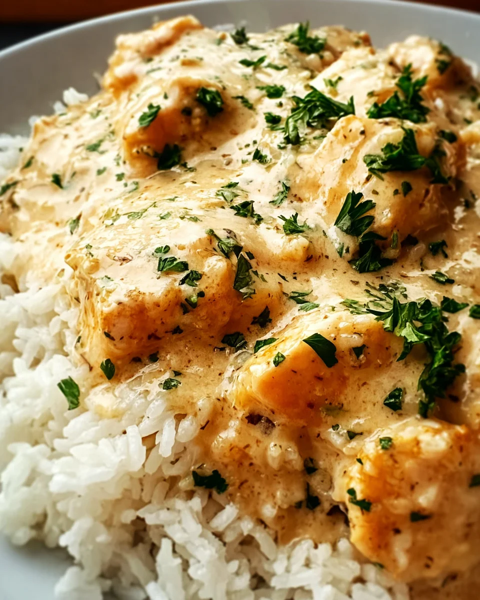 Creamy Smothered Chicken and Rice 22 Creamy