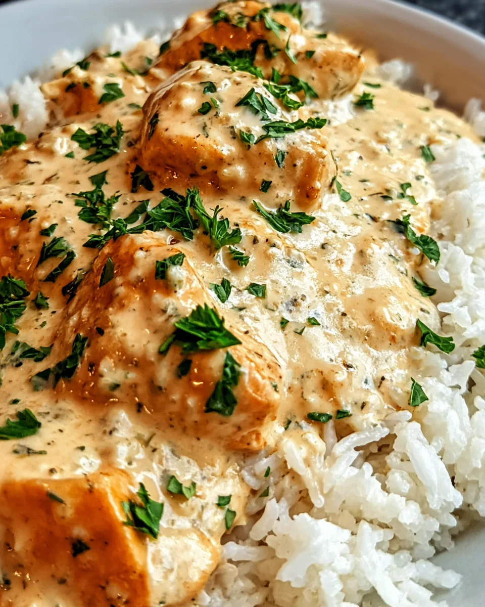 Creamy Smothered Chicken and Rice 23 Creamy