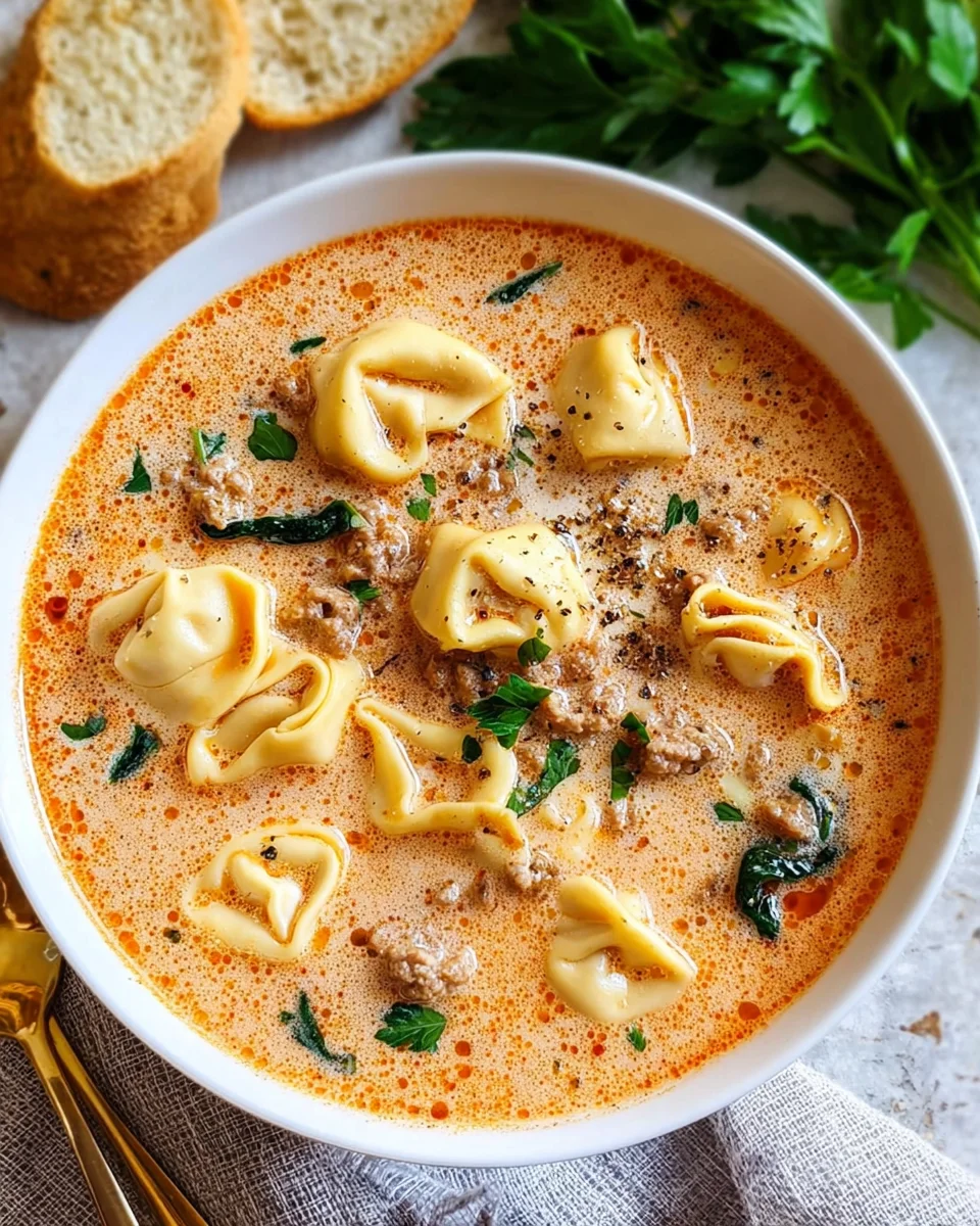 Creamy Tortellini Soup