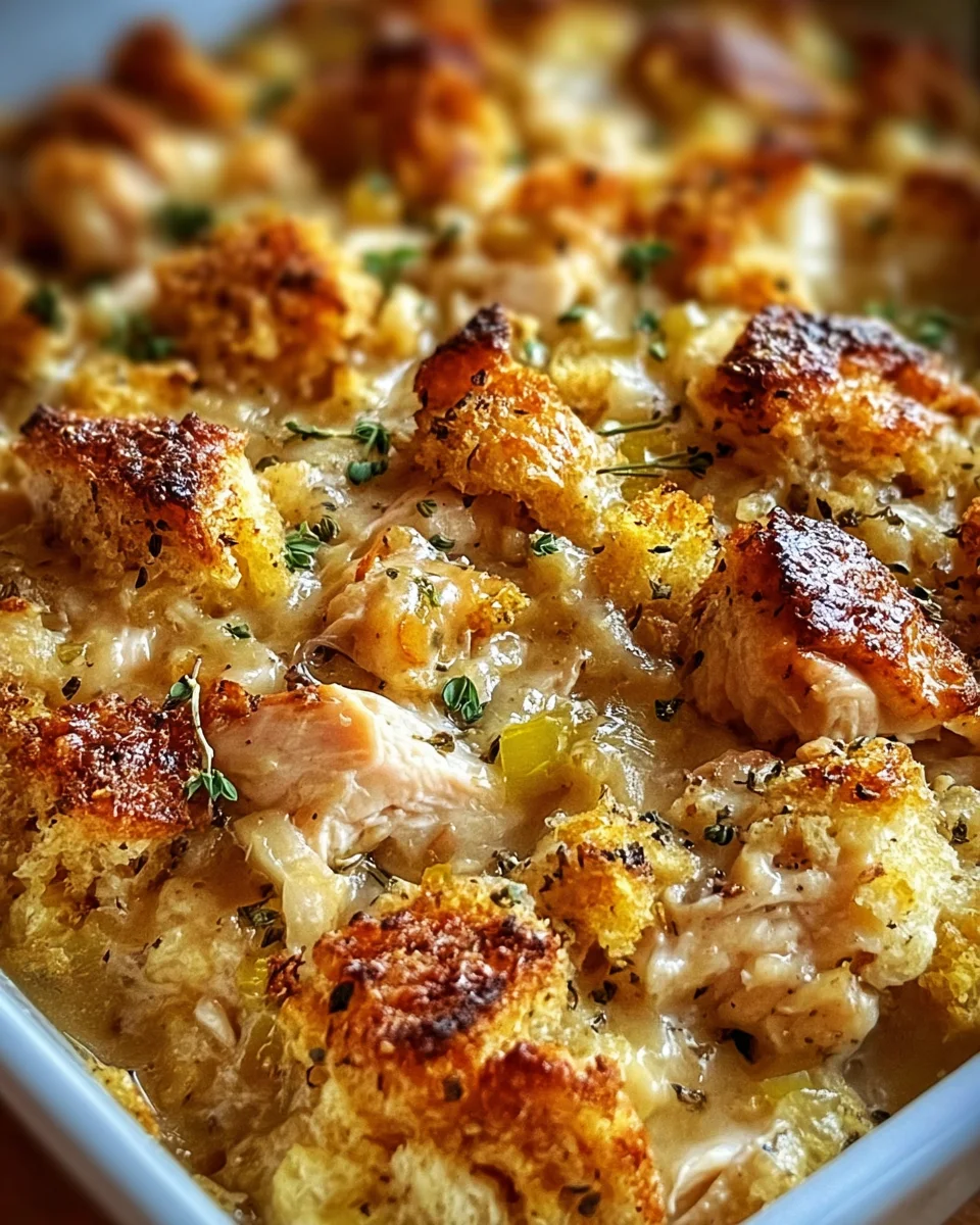 Dolly’s Chicken and Stuffing Casserole