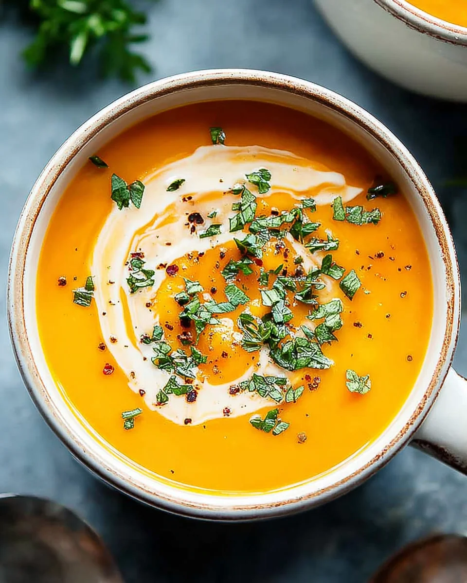 Easy Butternut Squash and Sweet Potato Soup
