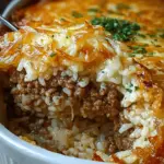 French Onion Ground Beef and Rice Casserole 24 French Onion Ground Beef and Rice Casserole