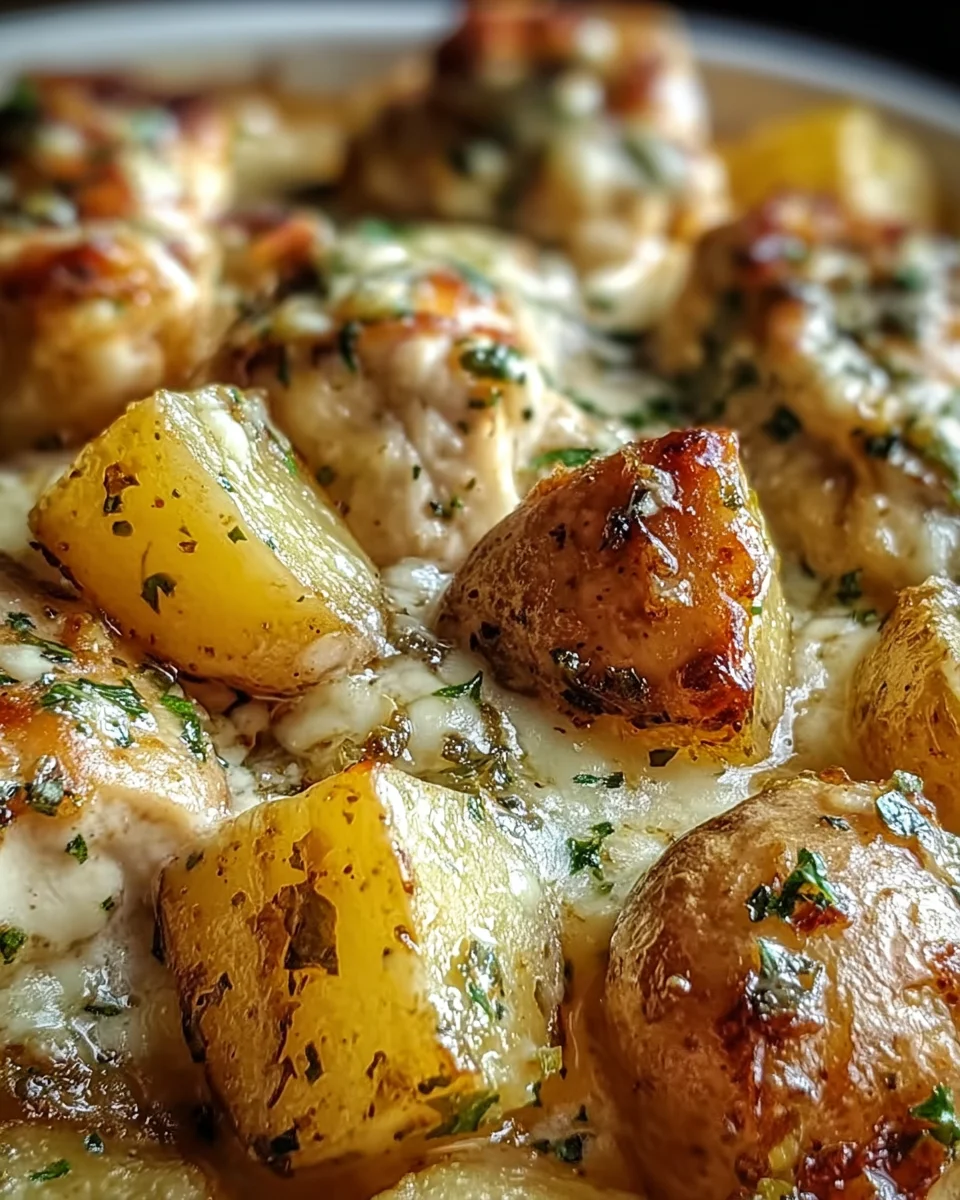Garlic Parmesan Crockpot Chicken and Potatoes 21 Garlic