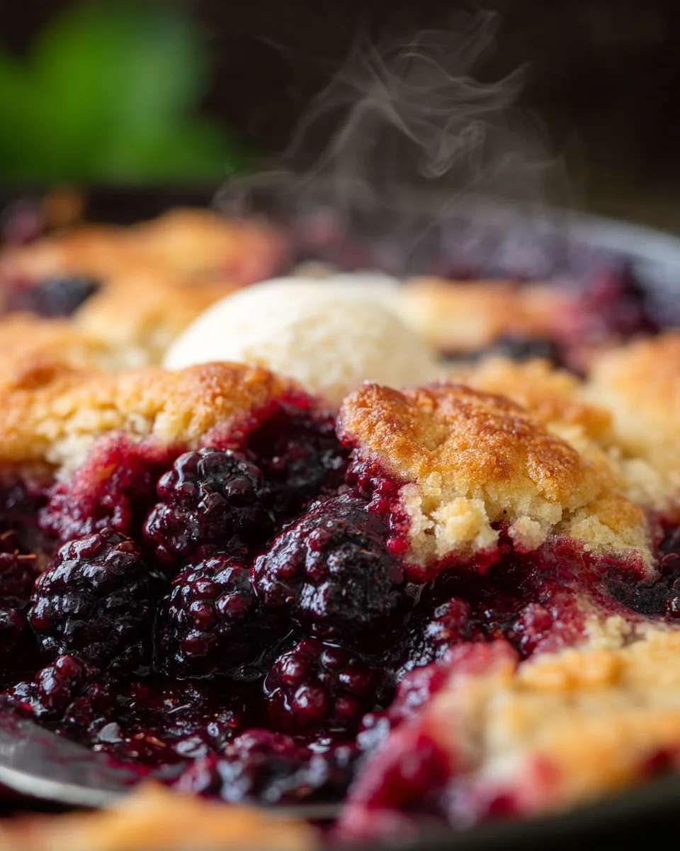 Grandma's Old Fashioned Blackberry Cobbler