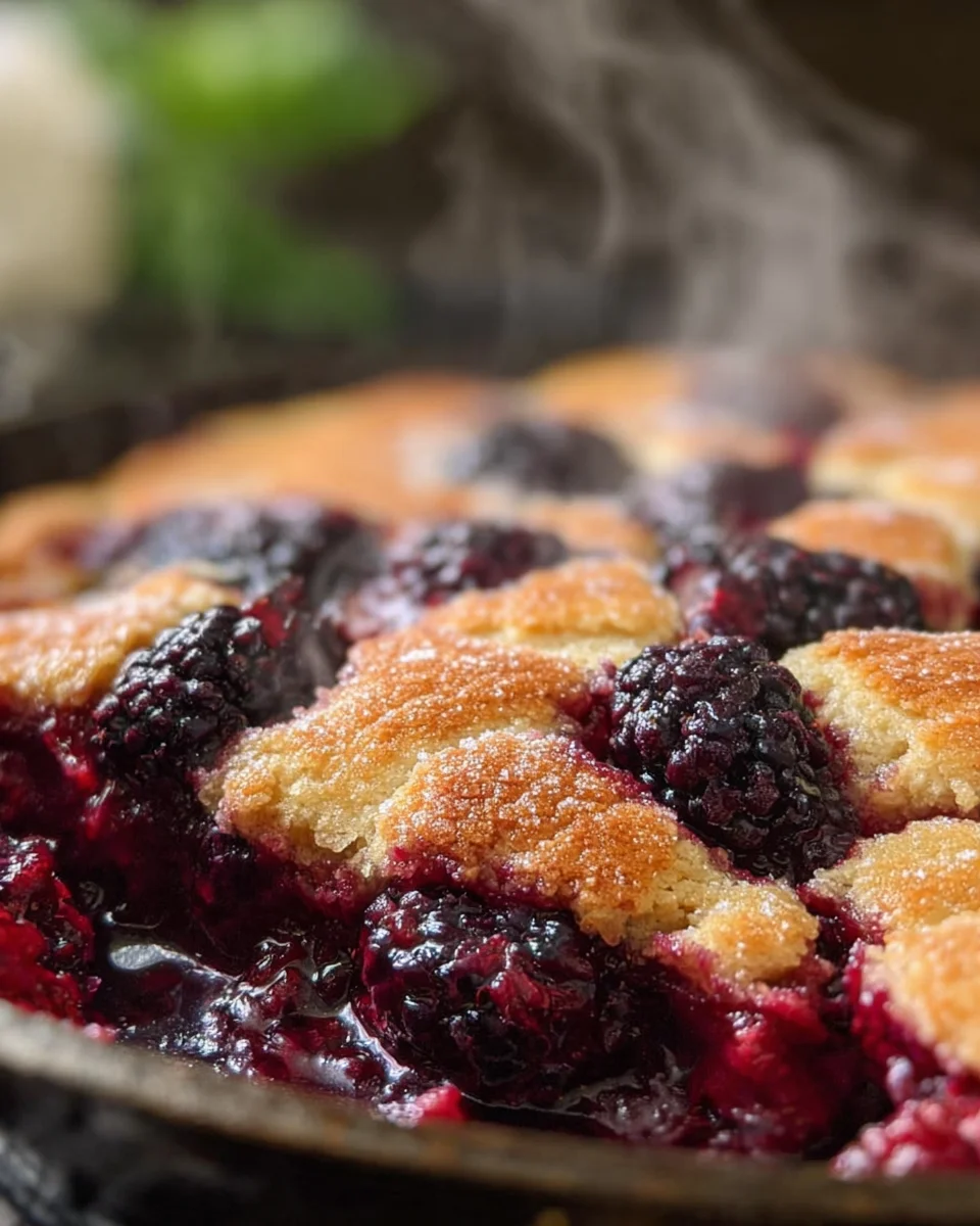 Grandmas Old Fashioned Blackberry Cobbler 3