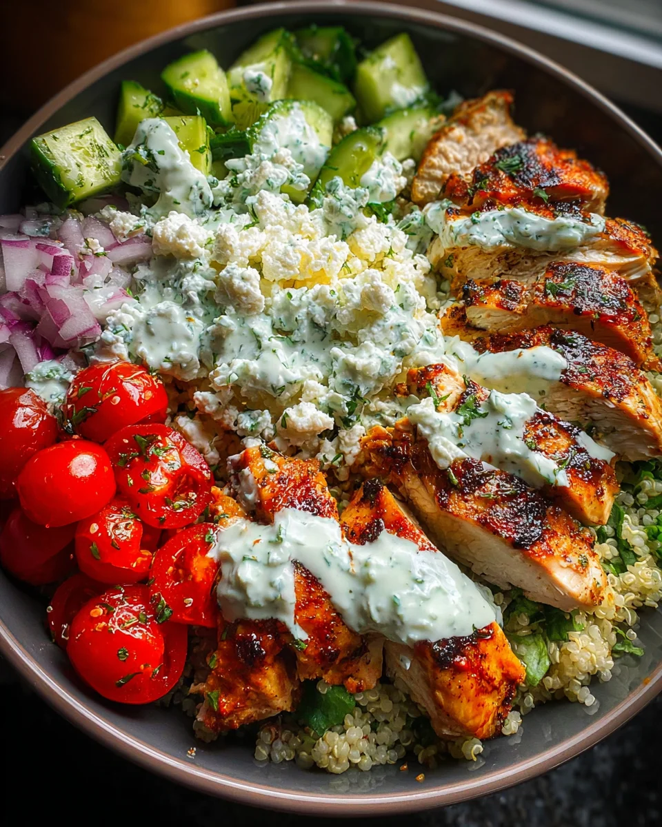 Greek Chicken Bowls