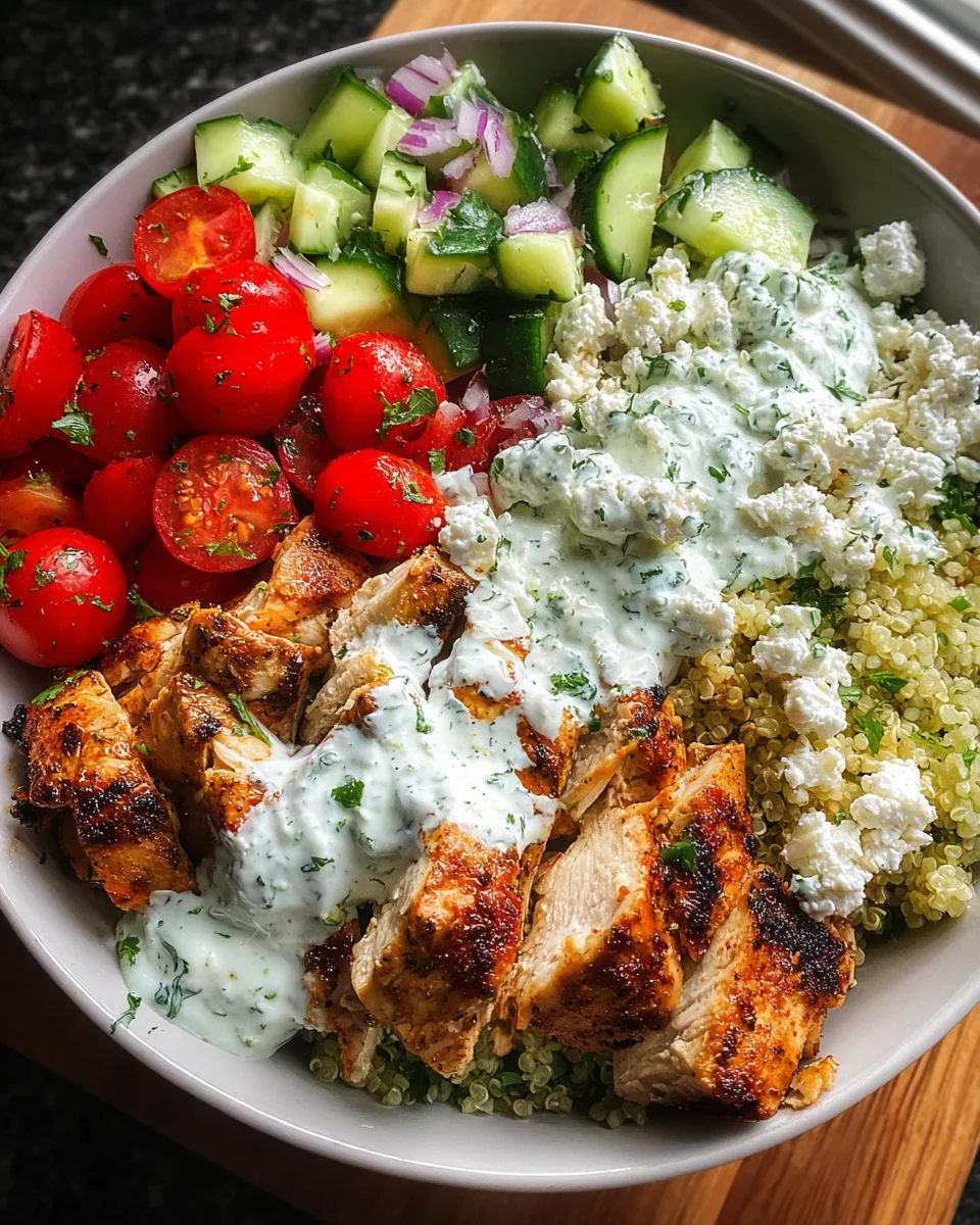 Greek Chicken Bowls 21 Greek