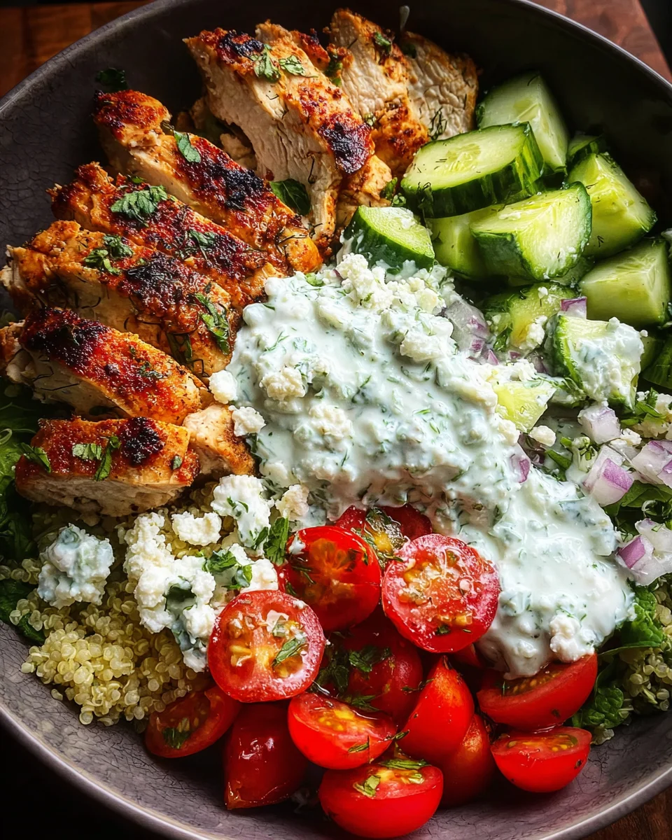 Greek Chicken Bowls 22 Greek