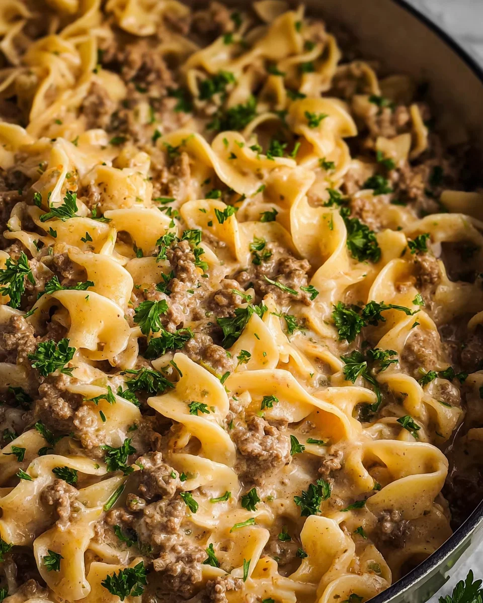 Ground Beef Stroganoff