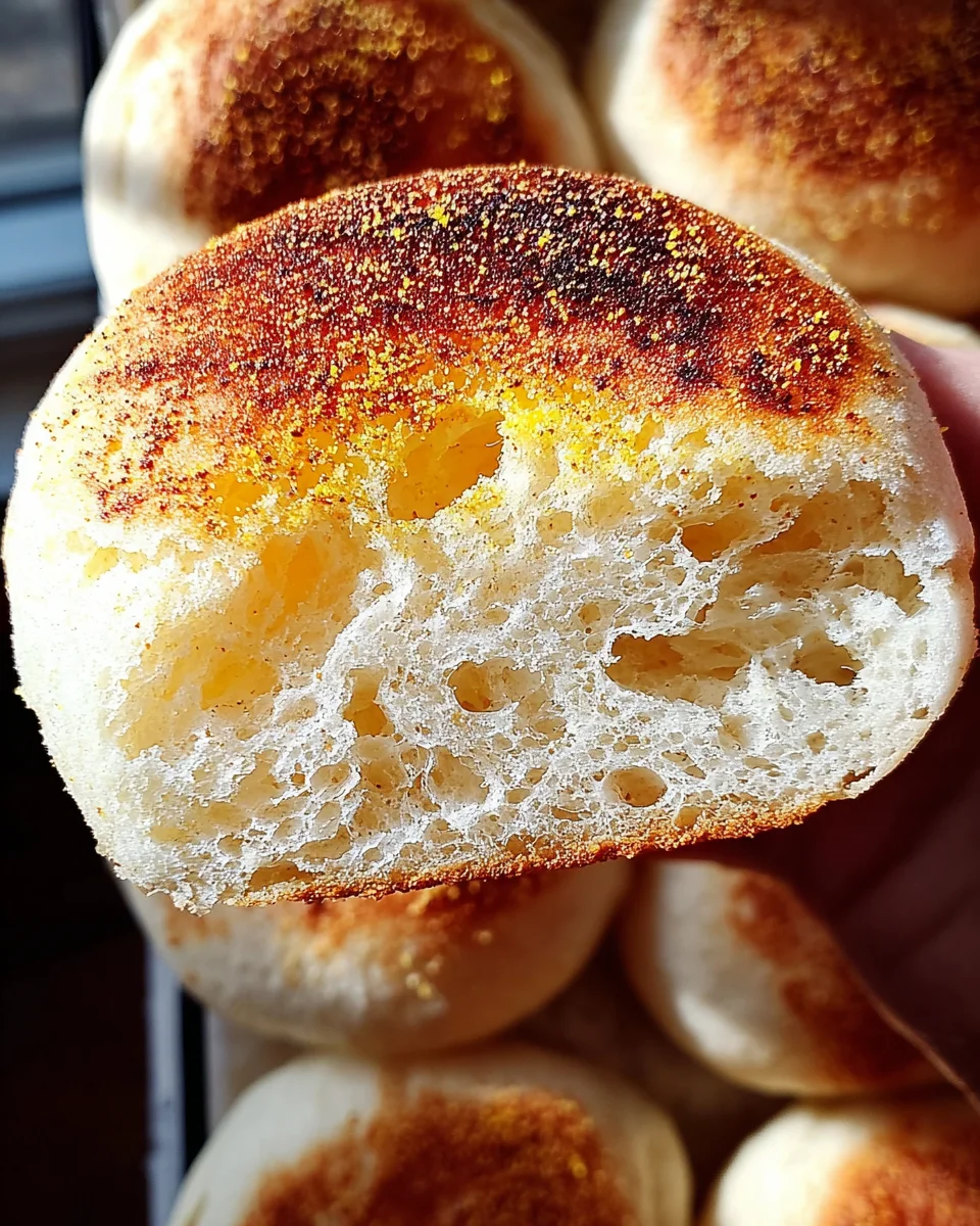 Homemade Sourdough English Muffins