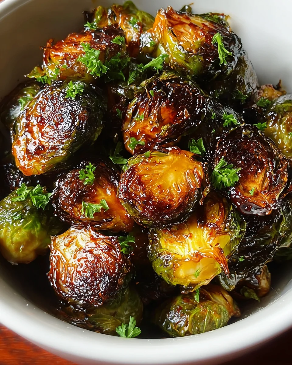 Honey Balsamic Brussels Sprouts