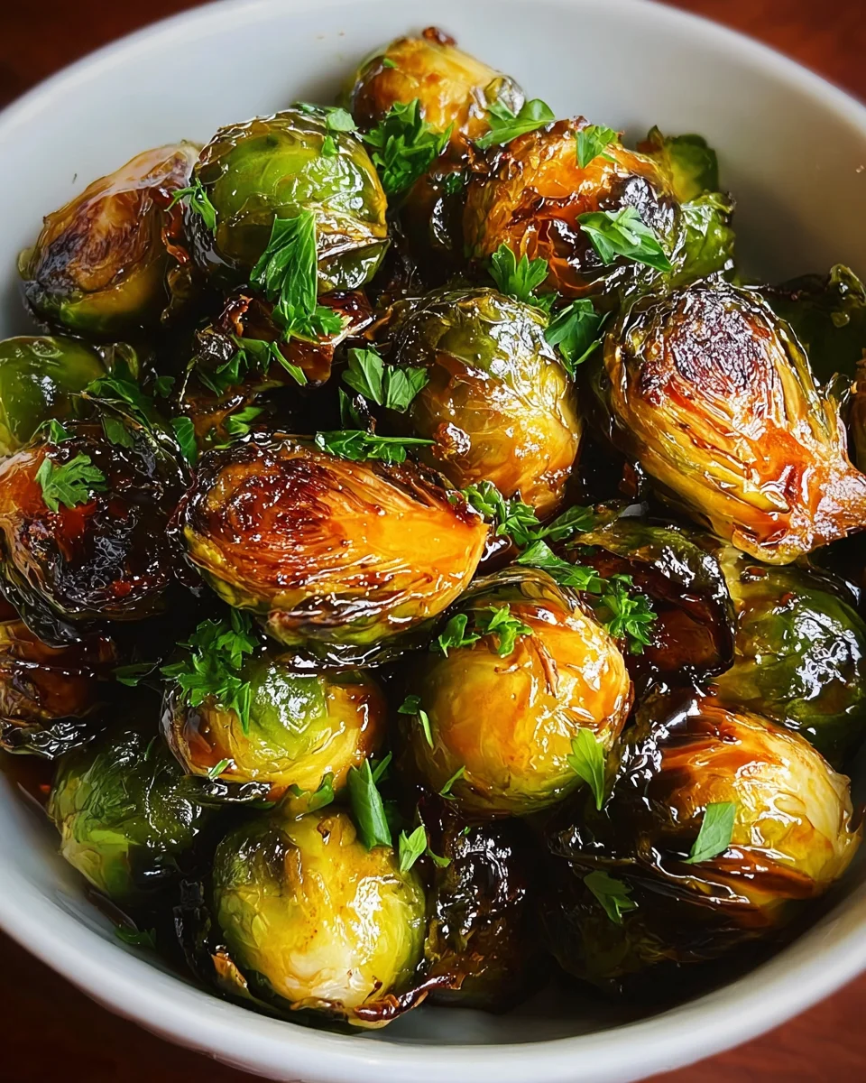 Honey Balsamic Brussels Sprouts 19 Honey