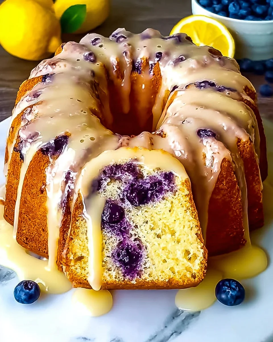 Lemon Blueberry Pound Cake