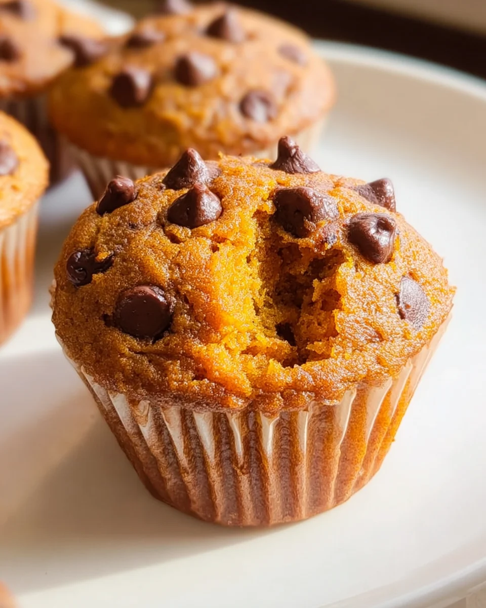 Pumpkin Chocolate Chip Muffins