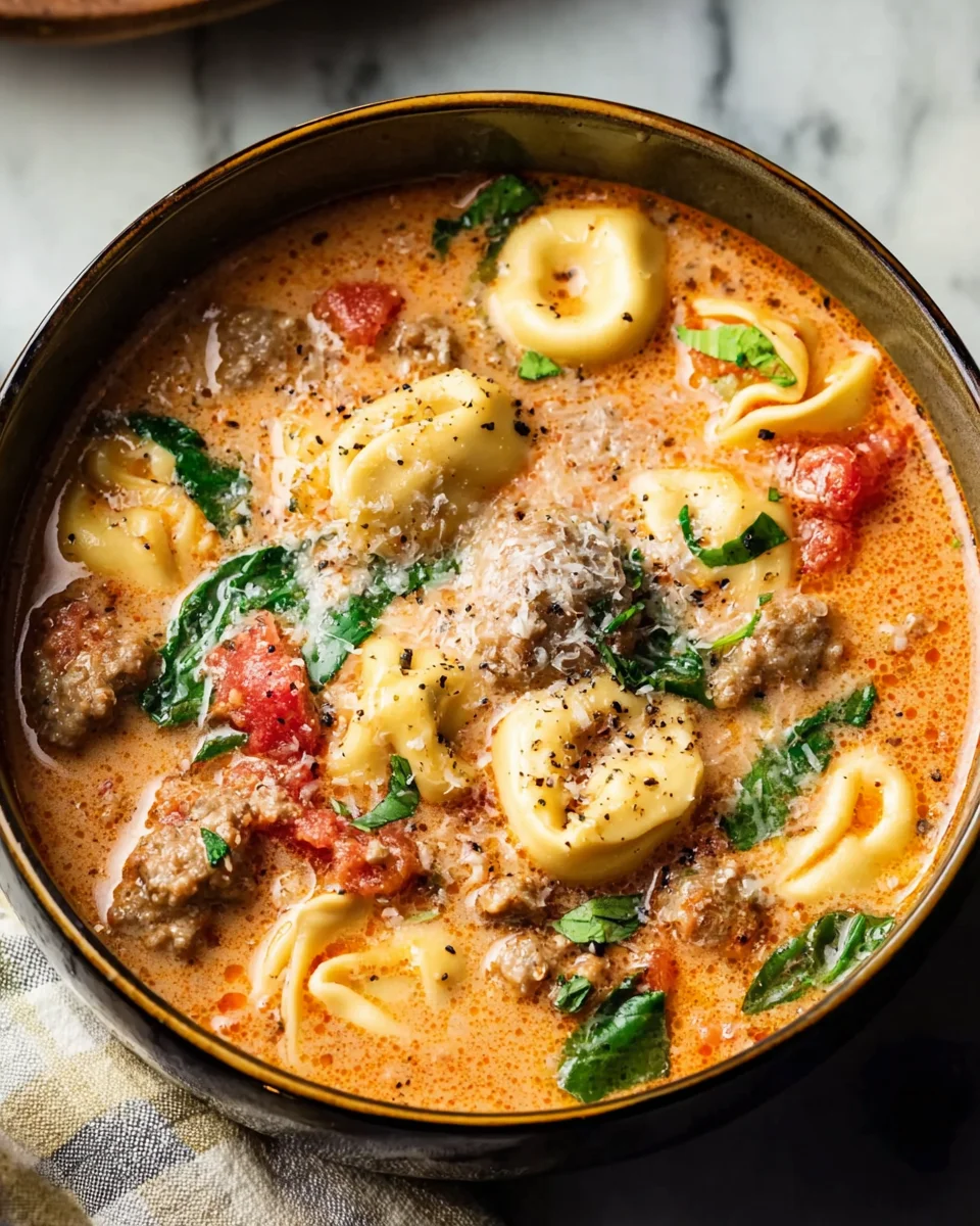 Sausage Tortellini Soup