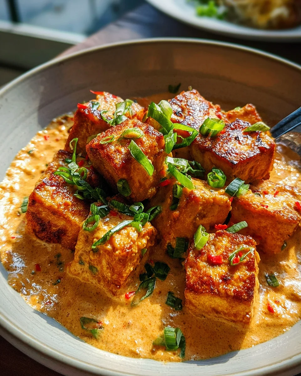 Spicy Tofu with Creamy Coconut Sauce 16 Spicy