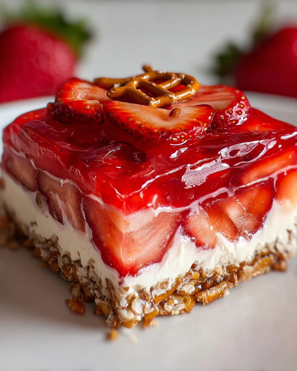 Strawberry Pretzel Jello Salad 19 Strawberry