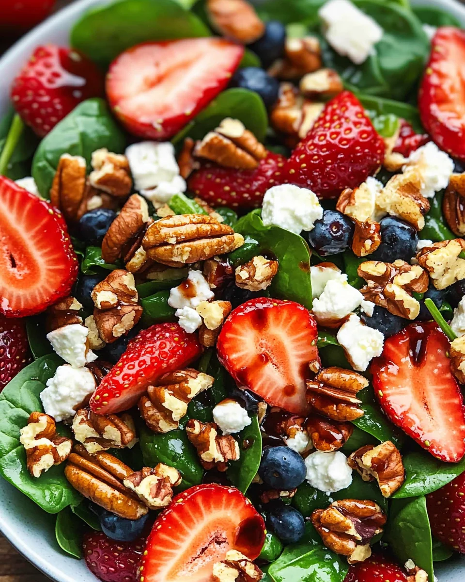 15-Minute Strawberry Spinach Salad