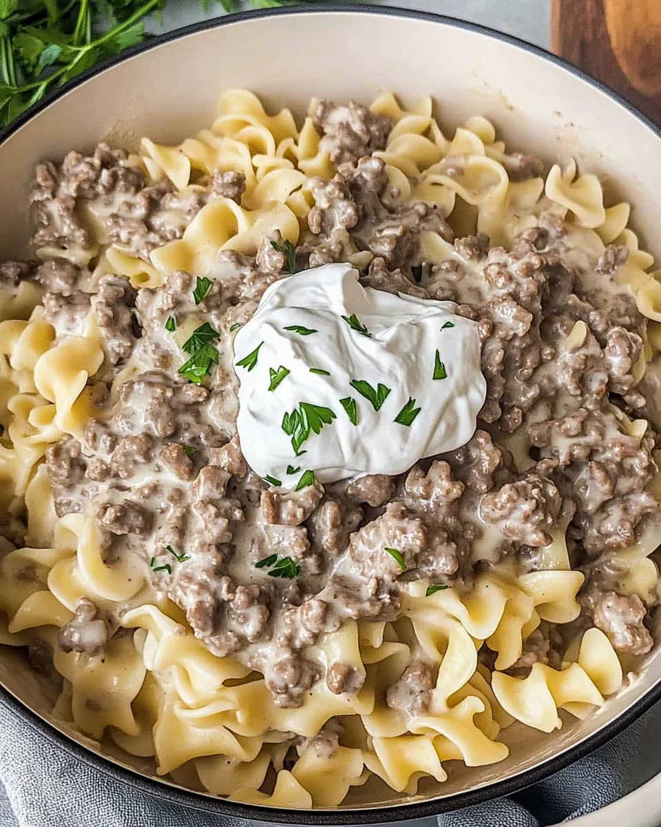 30-Minute Ground Beef Stroganoff