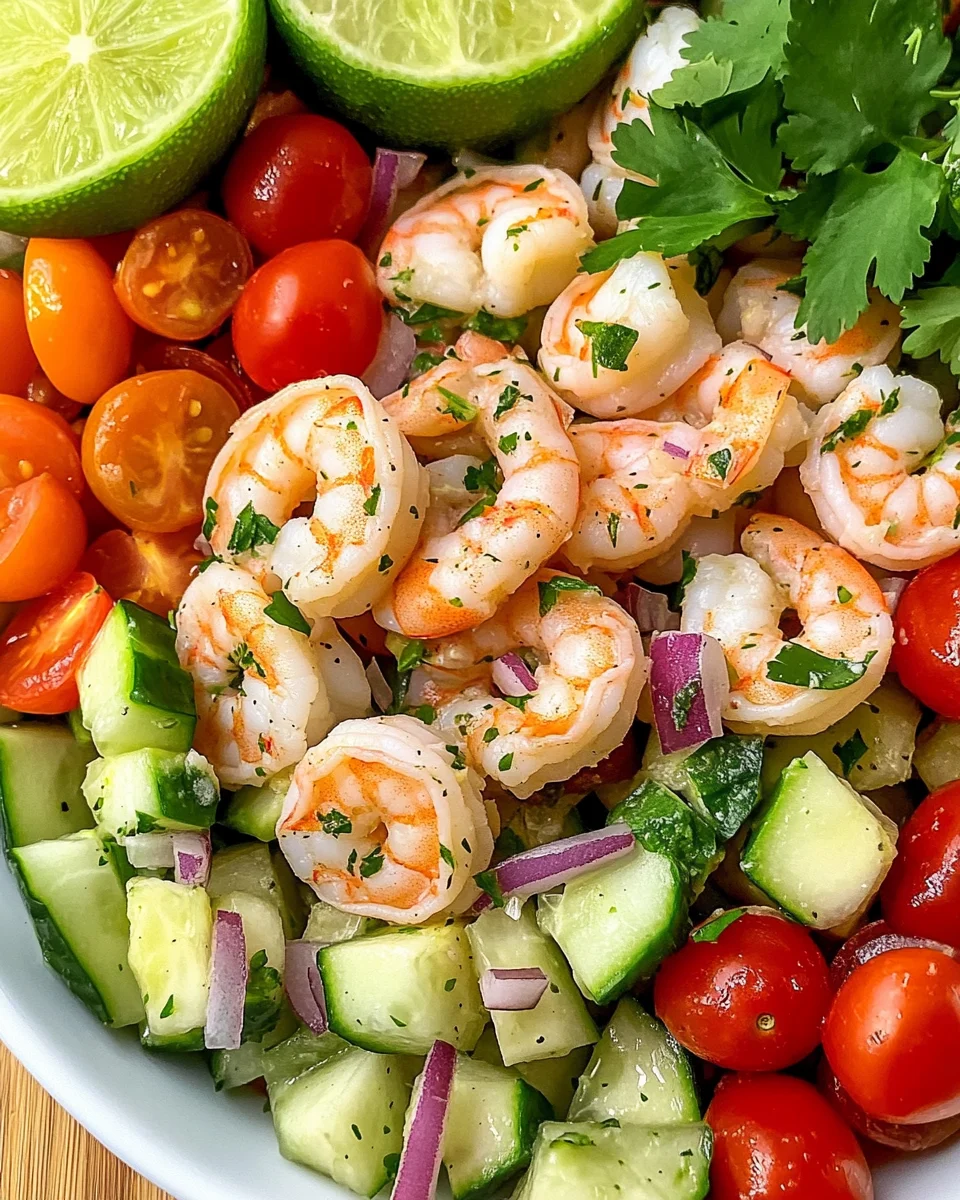 Avocado Salsa Shrimp Salad