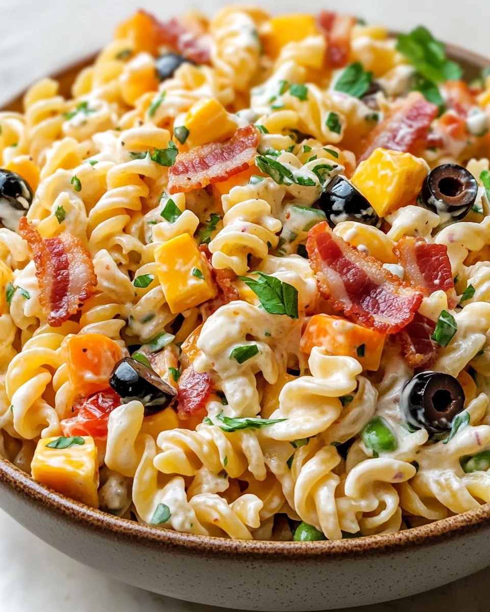 Bacon Ranch Pasta Salad
